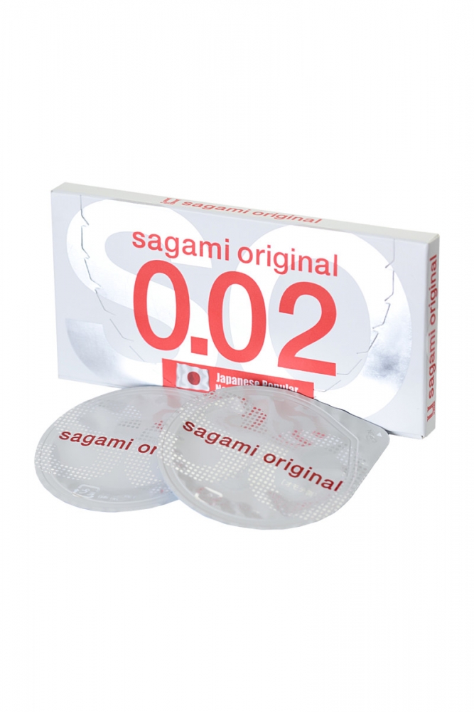 Презервативы полиуретановые "Sagami Original 0,02" 2шт 
